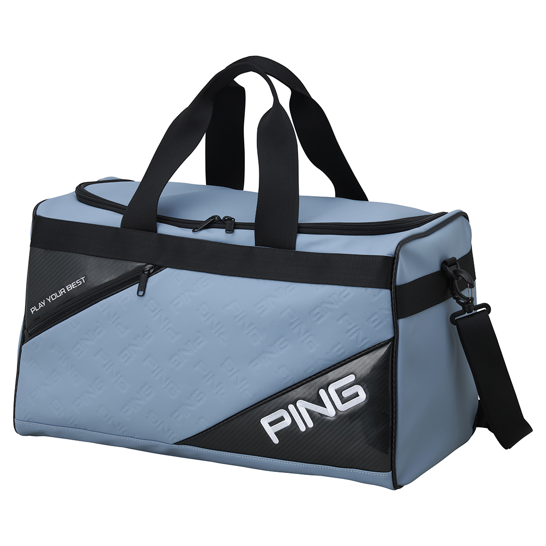 GB-U2614 エンボスボストン ブルーグレー