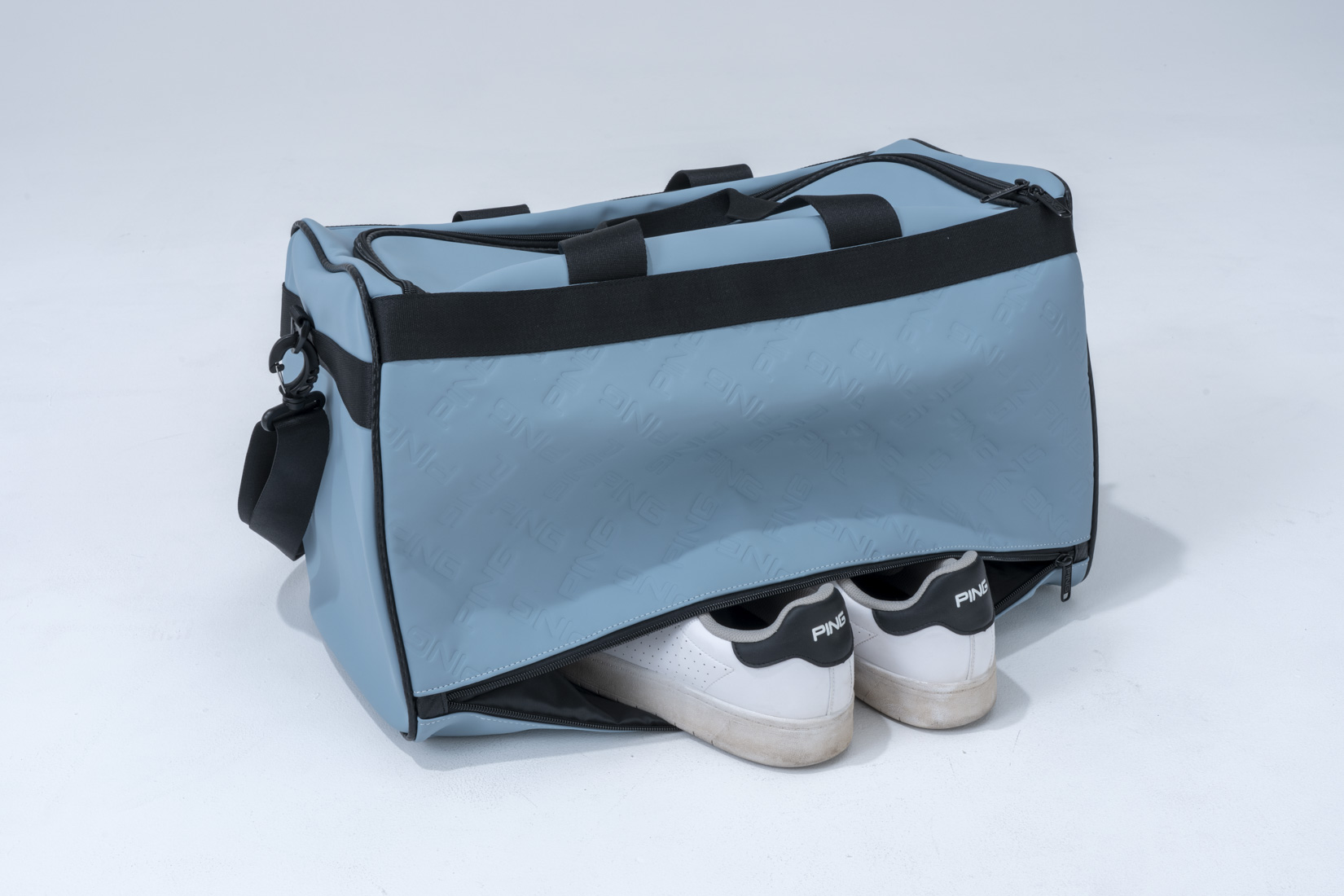 GB-U2614 エンボスボストン ブルーグレー